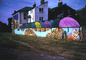 photograph of tyger mural