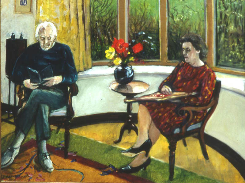 Mckenzie familly portrait oil on canvas 1995